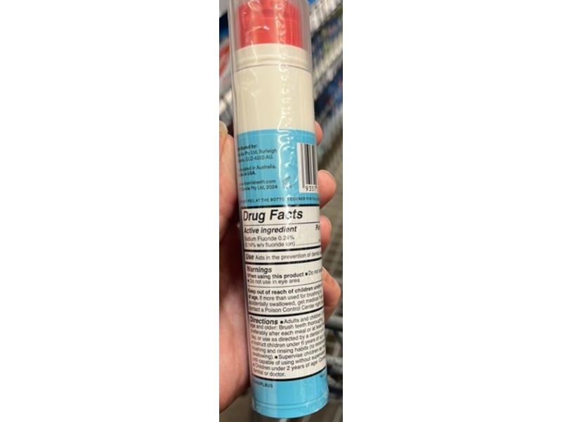 HiSmile Sodium Fluoride Anticavity Toothpaste, Ice Pop, 2.1 oz/60 g