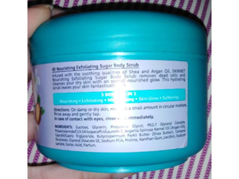 Cosmaline SkinNet Nourishing Exfoliating Sugar Body Scrub, Shea & Argan Oil