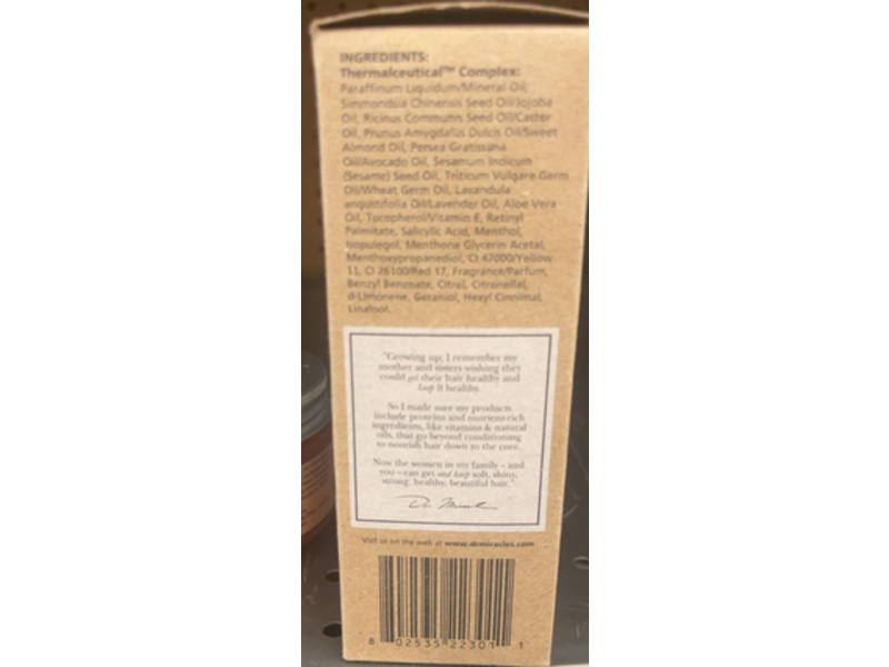 Dr. Miracle's Feel It Formula Strengthen Daily Moisturizing Gro Oil, 4 fl oz/118 mL