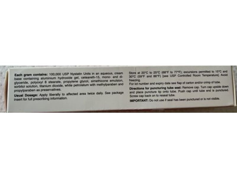 Nystatin Cream USP, 100000 units, 30 g Torrent Pharma, Inc.(RX)