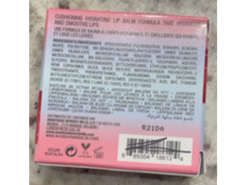 Anastasia Beverly Hills Norvina Lip Balm, Strawberry, 0.282 oz/8 g