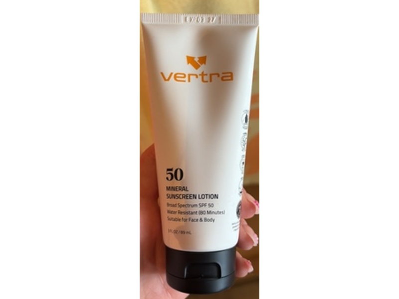 Vertra Mineral Sunscreen Lotion, SPF 50, 3 fl oz/89 mL