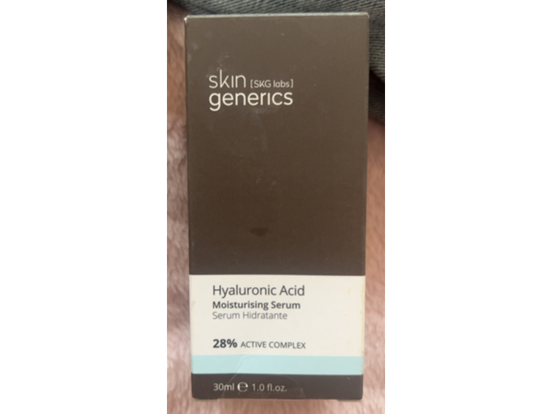 Skin Generics Moisturizing Serum, Hyaluronic Acid, 1 fl oz/30 mL