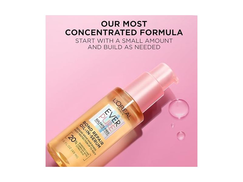 L'Oreal Paris Ever Pure Bond Repair Oil-In-Serum, 1.6 fl oz/49 mL
