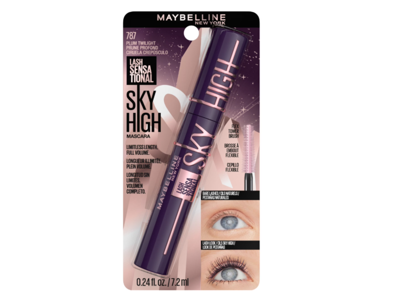 Maybelline New York Lash Sensational Sky High Mascara, 787 Plum Twilight, 0.24 fl oz/7.2 mL