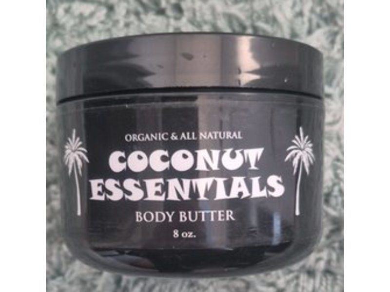 Coconut Essentials Organic & All Natural Body Butter, 8 oz