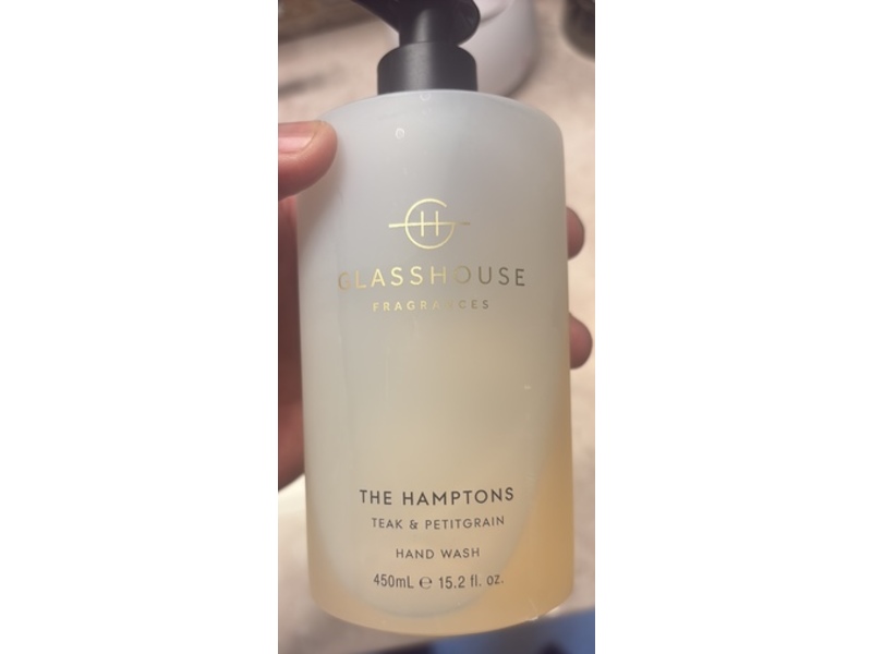 Glass House The Hamptons Hand Wash, Teak & Petitgrain, 15.2 fl oz/450 mL
