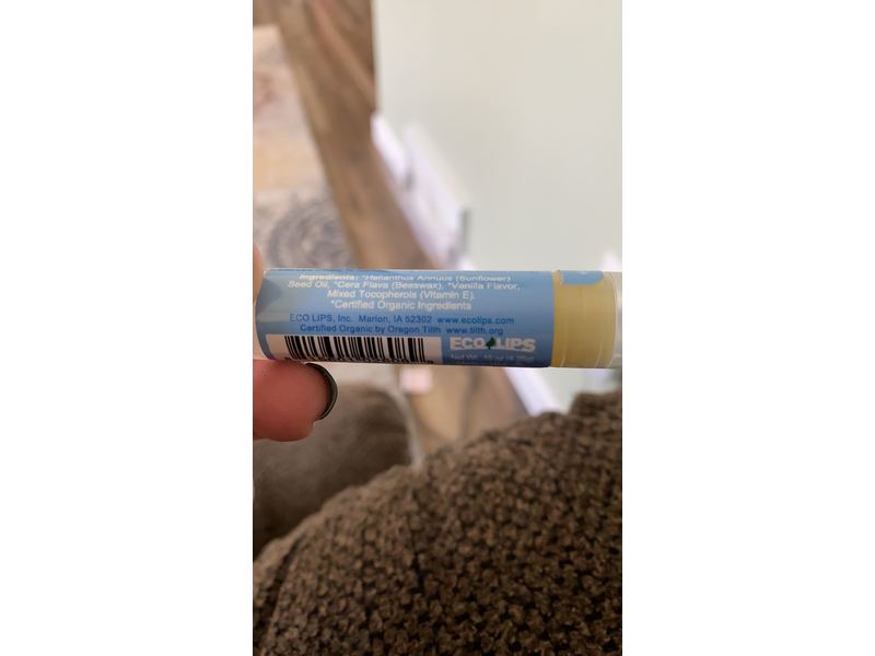 ECO Lips Pure & Simple Vanilla Lip Balm, 0.15 oz