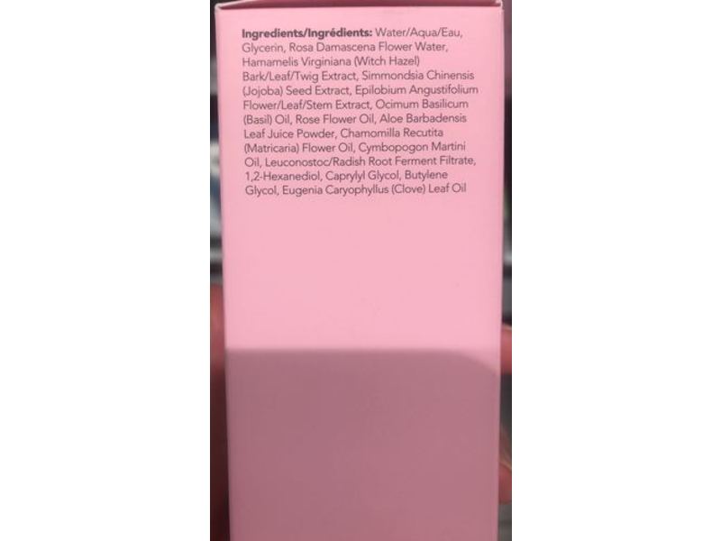 Boscia Rosewater Mist, Witch Hazel, 4.72 fl oz/140 mL