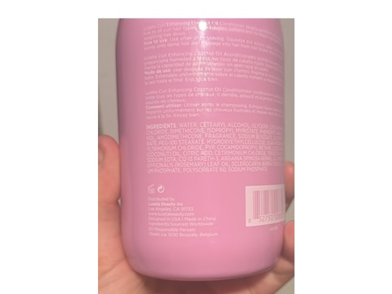 Luseta Curl Enhancing Conditioner, Coconut Oil, 16.9 fl oz/500 mL, Pack Of 2