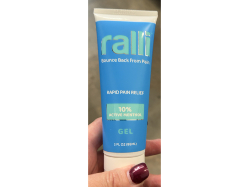 Ralli Rapid Pain Relief 10% Active Menthol Gel, 3 fl oz/88 mL