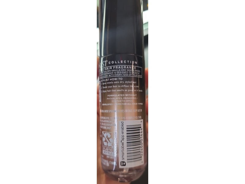 TRESemme Signature Hair Fragrance, Golden Vanilla + Sandalwood, 1.35 fl oz/39.9 mL