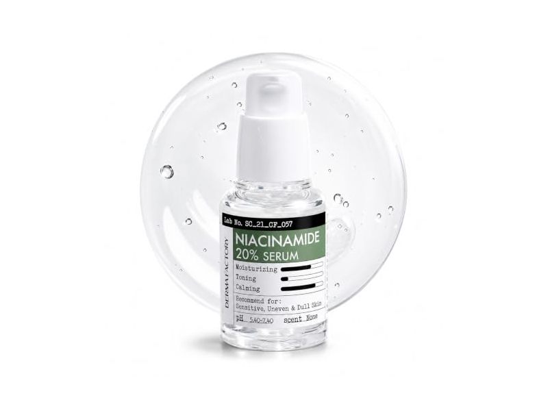 Derma Factory Serum, Niacinamide 20%, 1.01 fl oz/30 mL