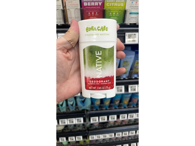 Native Deodorant, Strawberry Matcha, 2.65 oz/75 g, Pack Of 2