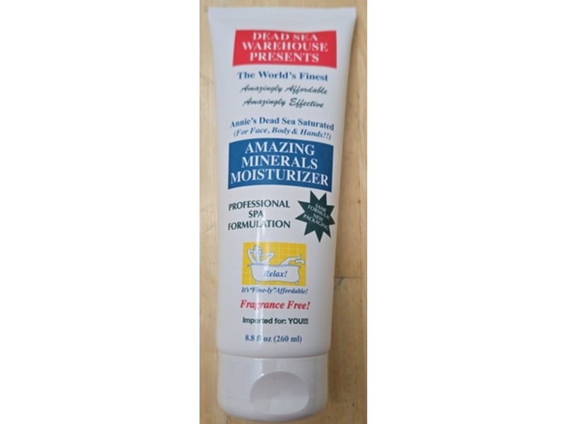 Dead Sea Warehouse Amazing Minerals Moisturizer Body Lotion, 8.8 fl oz/260 mL