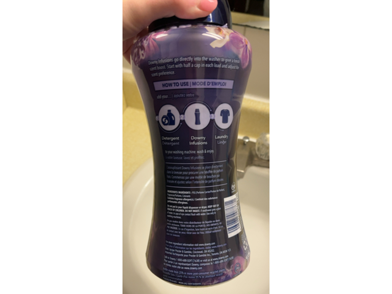 Downy Infusions Calm In-Wash Scent Booster, Lavender & Vanilla Bean, 24 oz/680 g