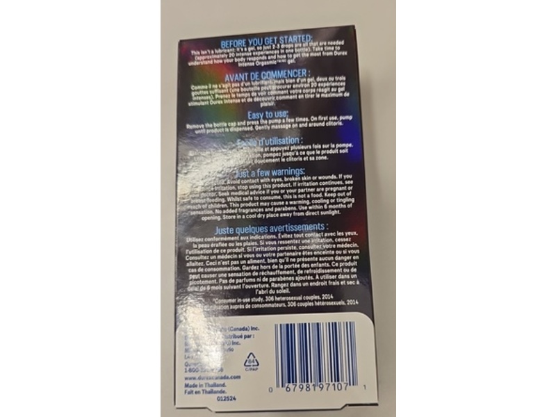 Durex Intense Orgasmic Gel, 10 mL, 20 Application