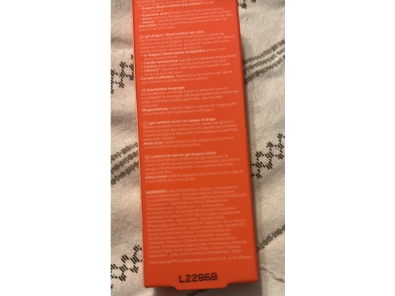 Rodial Hydrate & Tone Gel, Dragon's Blood, 0.5 fl oz/15 mL