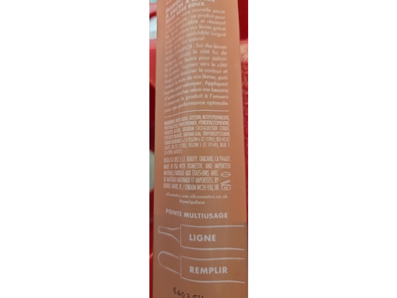 e.l.f. Main Stain Lip Marker, Beigebait, 0.034 fl oz/1 mL