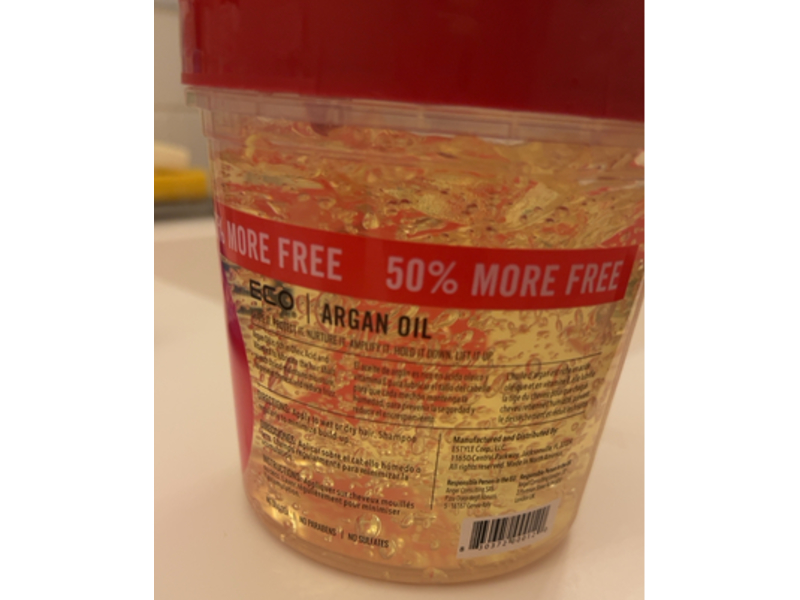 Eco Style Styling Gel, Argan Oil, 24 fl oz/710 mL