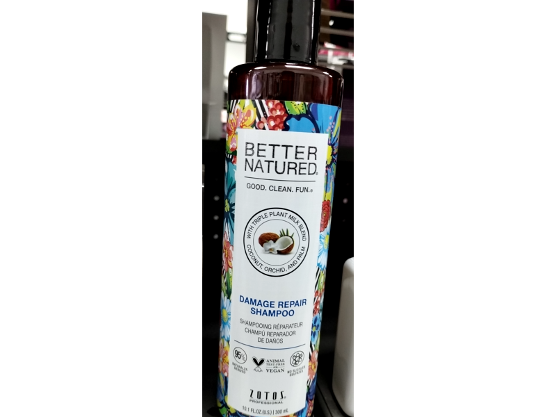 Better Natured Damage Repair Shampoo, Triple Plant Milk Blend, 10.1 fl oz/300 mL
