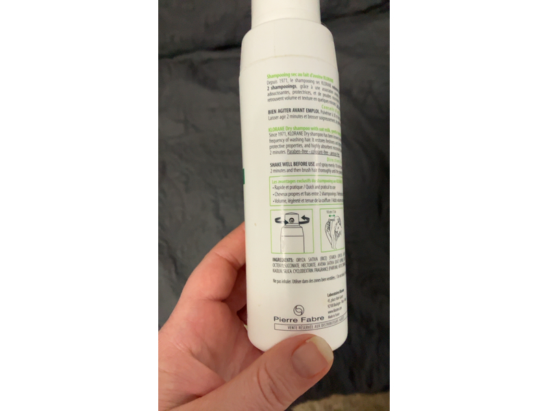 Klorane Dry Shampoo, Oat, 1.7 oz/50 g