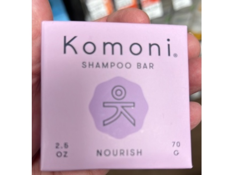 Komoni Nourish Shampoo Bar, 2.5 oz/70 g