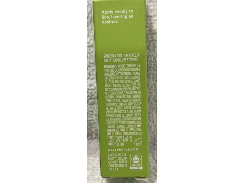 Well People Lush Lip Tinted Oil, Dewy Iris, 0.14 fl oz/4.3 mL
