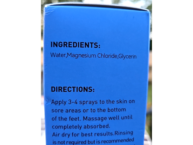 WhereHike Feet Spray, Natural Magnesium Oil, 8 fl oz/237 mL