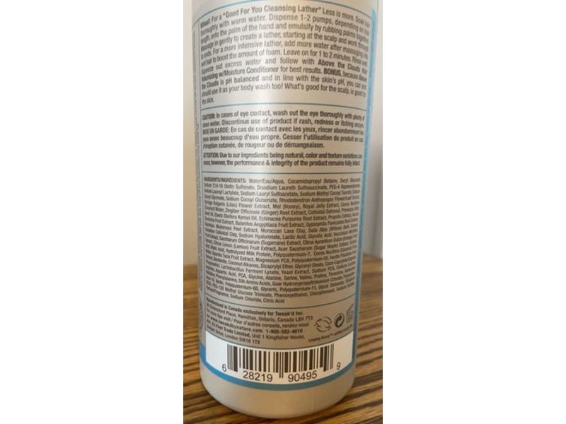 Tweak'd By Nature Above The Clouds Hair Shampoo, Volumizing & Moisture, 33.8 fl oz/1 L
