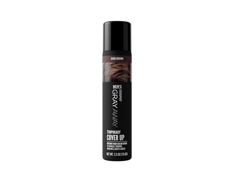 Gray Away Everpro Instant Root Cover Up, Dark Brown, 2.5 oz/70.8 g