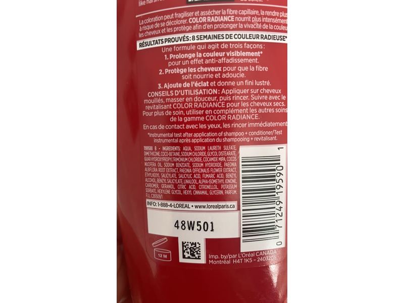L'Oreal Paris Hair Expertise Color Radiance Shampoo, 385 mL