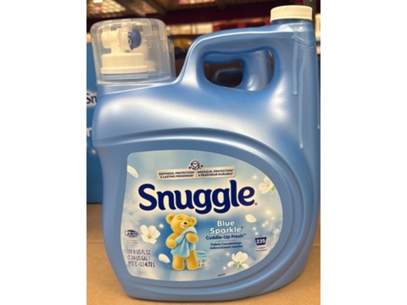 Snuggle Liquid Fabric Conditioner, Blue Sparkle, 235 Loads, 159.8 fl oz/4.72 L