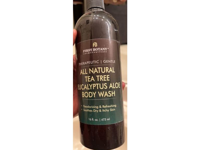 First Botany All Natural Tea Tree Body Wash, Eucalyptus Aloe, 16 fl oz/473 mL