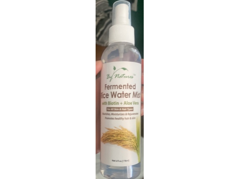 By Natures Fermented Rice Water Mist, Biotin+Onion Juice, 6 fl oz/178 mL