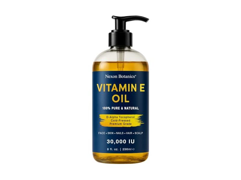 Nexon Botanics 100% Pure & Natural Vitamin E Oil, 8 fl oz/236 mL