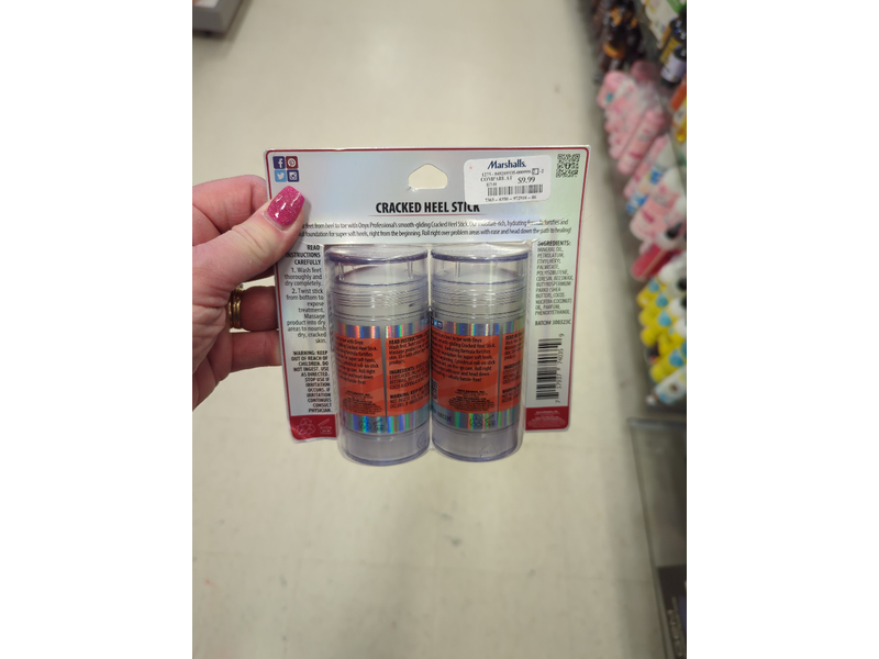 Onyx Professional Cracked Heel Stick, Sweet Orange, 2.46 oz/70 g, Pack Of 2