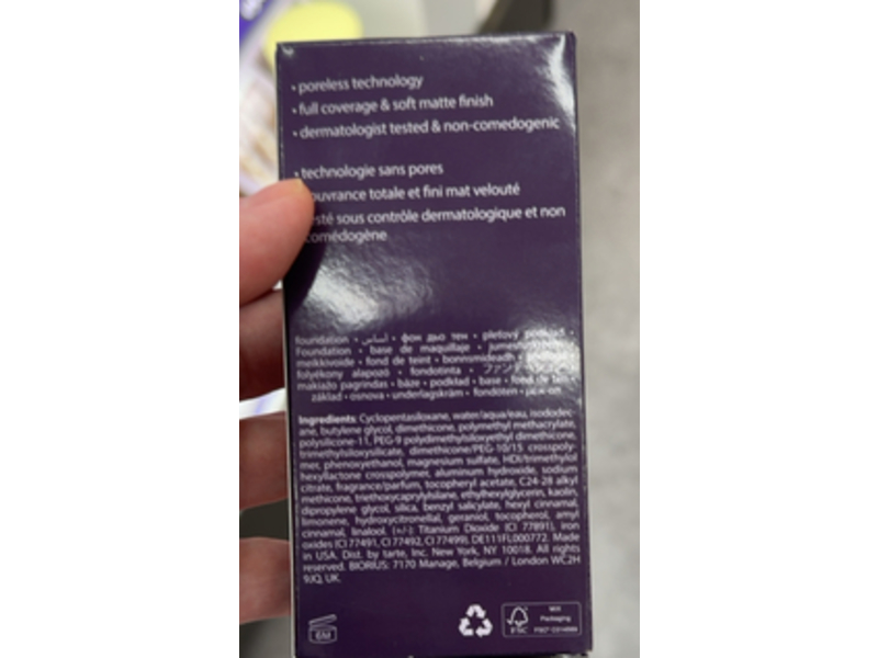 Tarte Amazonian Clay foundation, 12B Fair Beige, 1.7 fl oz/50 mL