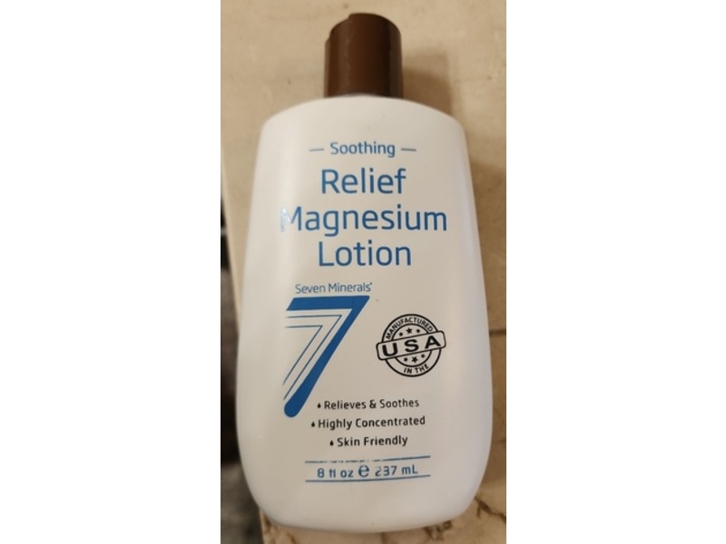 Seven Minerals Soothing Relief Magnesium Lotion, 8 fl oz/237 mL