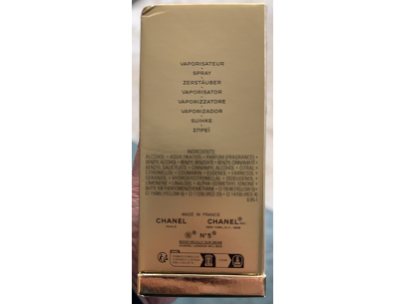 Chanel Eau De Parfum, No. 5, 3.4 fl oz/100 mL