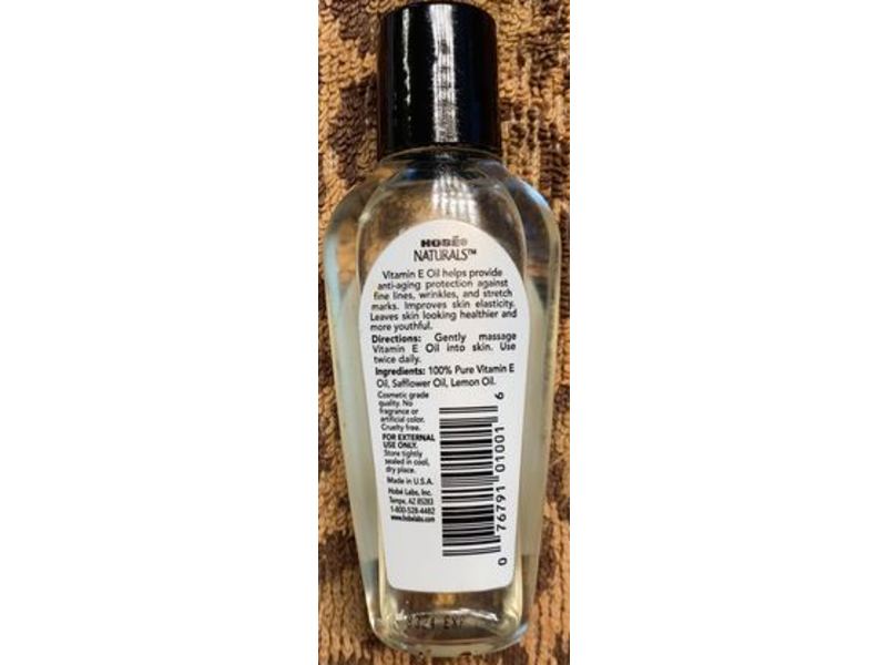 Hobe Naturals Vitamin E Oil, 50000 Iu, Antioxidant Protection, 2 fl oz/59 mL