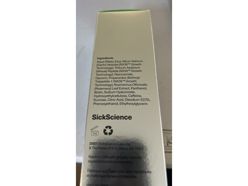 Sickscience Powercycle Scalp Serum Treatment, 2 mL/60 mL