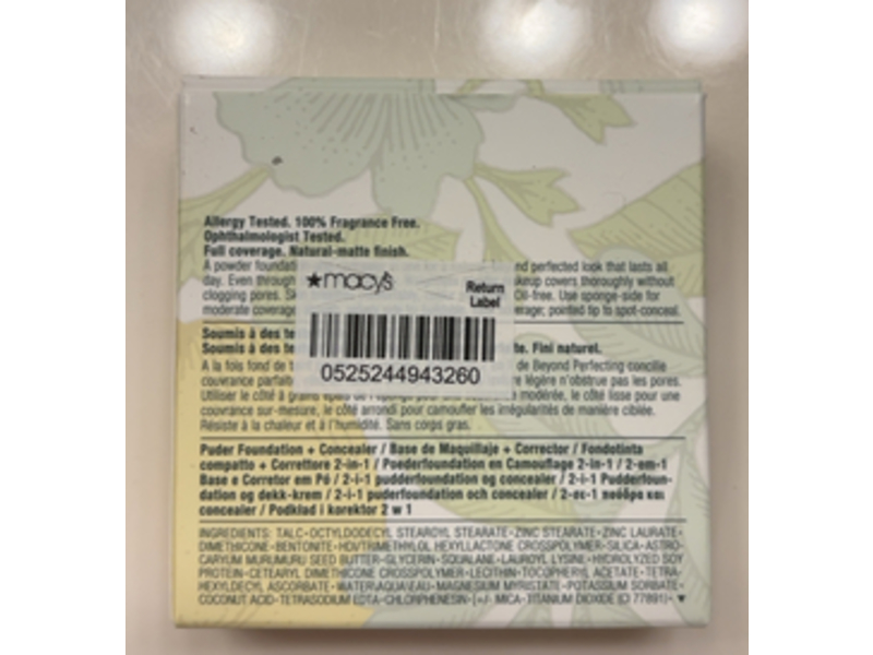 Clinique Beyond Perfecting Powder Foundation + Concealer, 15 Beige, 0.51 oz/14.5 g