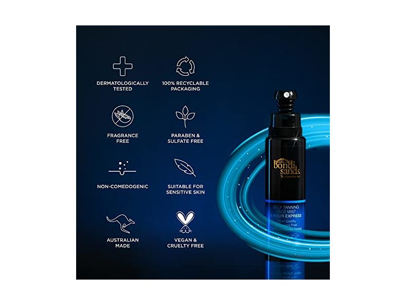 Bondi Sands Self Tanning Face Mist, 2.36 fl oz/70 mL