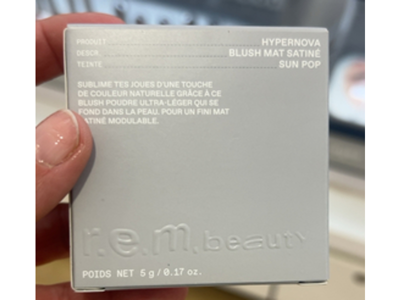 R.E.M. Beauty Hypernova Satin Mat Blush, Sun Pop, 0.17 oz/5 g