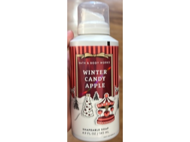 Bath & Body Works Shapeable Soap, Winter Candy Apple, 4.9 fl oz/145 mL