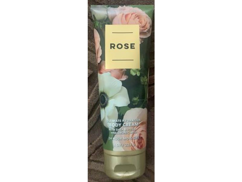 Bath & Body Works Ultimate Hydration Body Cream, Rose, Shea Butter, 8 oz/226 g