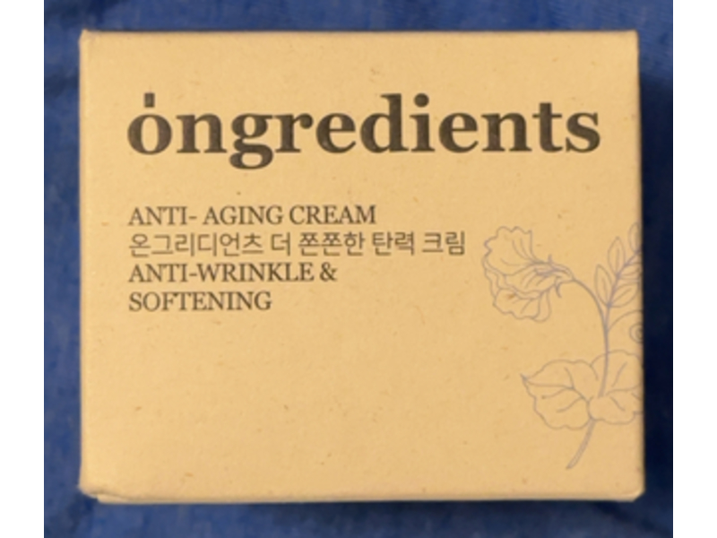 Ongredients Anti-Wrinkle & Softening Anti-Aging Cream, 50 mL