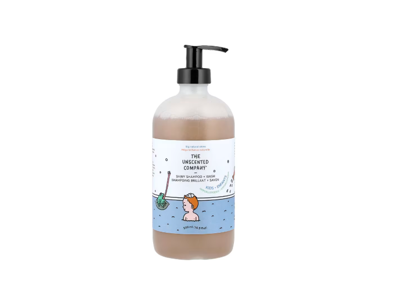 The Unscented Company Kids Shiny Shampoo & Wash, 16.9 fl oz/500 mL