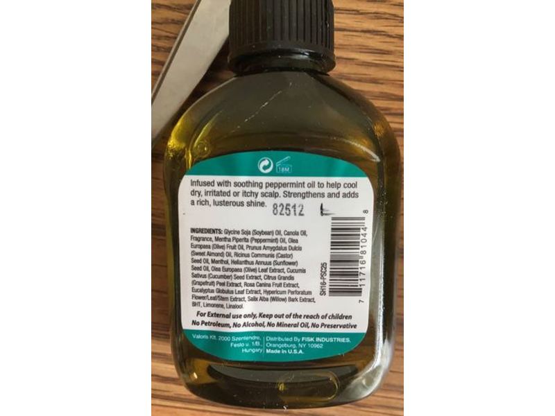 Difeel Peppermint Scalp Care Hair Oil 2.5 oz/75 ml